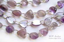 Load image into Gallery viewer, (14 grains) high quality mother of pearl x amethyst doublet mixed shape cabochon double hole
