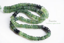 Load image into Gallery viewer, (250 grains per row) Serpentine Hashibeads/Square Rondelle
