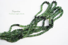 Load image into Gallery viewer, (250 grains per row) Serpentine Hashibeads/Square Rondelle
