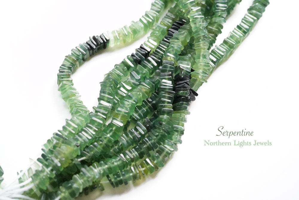 (250 grains per row) Serpentine Hashibeads/Square Rondelle