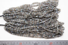 Load image into Gallery viewer, (1 row 36 cm 190 grains) Labradorite heishibeads 3.5-4.5mm
