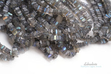 Load image into Gallery viewer, (1 row 36 cm 190 grains) Labradorite heishibeads 3.5-4.5mm
