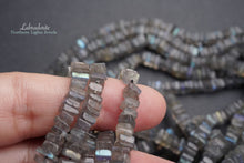 Load image into Gallery viewer, (1 row 36 cm 190 grains) Labradorite heishibeads 3.5-4.5mm
