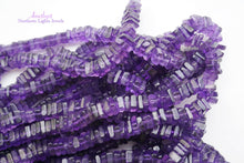 Load image into Gallery viewer, (150 grains per row) African Amethyst Heishi Beads/Square Rondelle
