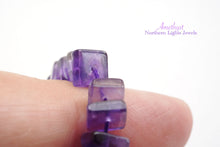 Load image into Gallery viewer, (150 grains per row) African Amethyst Heishi Beads/Square Rondelle
