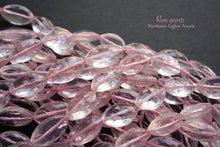 Load image into Gallery viewer, (31-35 grains per row) Rose Quartz Faceted Marquise Vertical Hole
