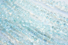 Load image into Gallery viewer, (S/M) Gem Quality Small Aquamarine Teardrop Cut Beads @179-204yen
