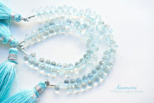 Load image into Gallery viewer, (S/M) Gem Quality Small Aquamarine Teardrop Cut Beads @179-204yen
