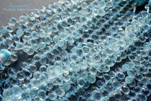 Load image into Gallery viewer, (S/M) Gem Quality Small Aquamarine Teardrop Cut Beads @179-204yen
