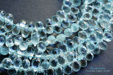 Load image into Gallery viewer, (S/M) Gem Quality Small Aquamarine Teardrop Cut Beads @179-204yen
