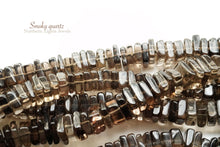 Load image into Gallery viewer, (200 grains per row) Smoky Quartz Heishi Beads/Square Rondelle
