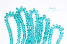 Load image into Gallery viewer, (Half Strand/1 Strand) Fine Sky Blue Apatite Beads Smooth Rondelle
