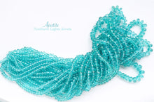 Load image into Gallery viewer, (Half Strand/1 Strand) Fine Sky Blue Apatite Beads Smooth Rondelle
