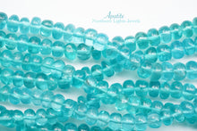 Load image into Gallery viewer, (Half Strand/1 Strand) Fine Sky Blue Apatite Beads Smooth Rondelle
