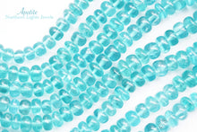 Load image into Gallery viewer, (Half Strand/1 Strand) Fine Sky Blue Apatite Beads Smooth Rondelle
