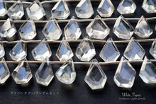 Load image into Gallery viewer, (21-23 grains per row) White Topaz Rough Pentagon/Random Cut
