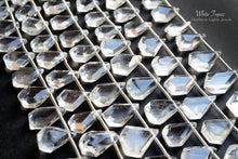 Load image into Gallery viewer, (21-23 grains per row) White Topaz Rough Pentagon/Random Cut
