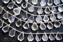 Load image into Gallery viewer, (21-23 grains per row) White Topaz Rough Pentagon/Random Cut
