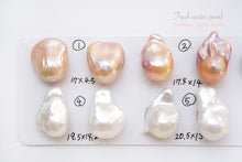 Load image into Gallery viewer, (No.1-9, 2 pieces set) Fine freshwater pearl Oyster baroque Fireball No holes
