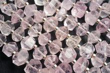 Load image into Gallery viewer, (Half Strand/Single Strand) High Quality Morganite Pink Aquamarine Faceted Tumble Nugget
