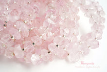 Load image into Gallery viewer, (Half Strand/Single Strand) High Quality Morganite Pink Aquamarine Faceted Tumble Nugget
