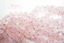 Load image into Gallery viewer, (Half Strand/Single Strand) High Quality Morganite Pink Aquamarine Faceted Tumble Nugget
