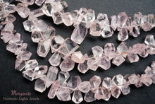 Load image into Gallery viewer, (Half Strand/Single Strand) High Quality Morganite Pink Aquamarine Faceted Rough Drop
