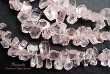 Load image into Gallery viewer, (Half Strand/Single Strand) High Quality Morganite Pink Aquamarine Faceted Rough Drop
