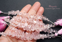 Load image into Gallery viewer, (Half Strand/Single Strand) High Quality Morganite Pink Aquamarine Faceted Rough Drop
