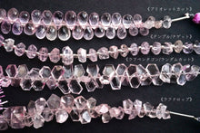 Load image into Gallery viewer, (Half Strand/Single Strand) High Quality Morganite Pink Aquamarine Faceted Rough Drop
