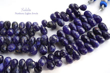 Load image into Gallery viewer, (10 grains per row) Fine Sodalite Pear Shape Sugar Loaf
