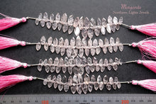 Load image into Gallery viewer, (Half Strand/1 Strand) High Quality Morganite Pink Aquamarine [Flat] Faceted Marquise
