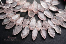 Load image into Gallery viewer, (Half Strand/1 Strand) High Quality Morganite Pink Aquamarine [Flat] Faceted Marquise
