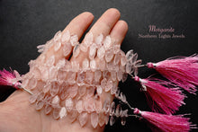 Load image into Gallery viewer, (Half Strand/1 Strand) High Quality Morganite Pink Aquamarine [Flat] Faceted Marquise
