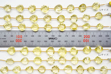 Load image into Gallery viewer, (L/LL) High Quality Large Lemon Quartz Concave [Upper and Lower Holes] Marron Shape
