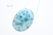 Load image into Gallery viewer, (No.1-14/1 grain sold) Rare stone Larimar cabochon beads [horizontal hole]
